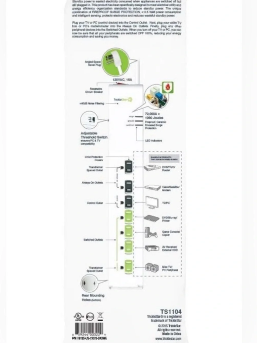 TrickleStar Power Strip